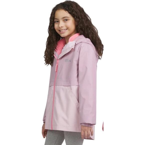 Eddie Bauer Kids Lone Peak 3-In-1 Jacket Hooded Waterproof Blush Pink - Picture 2 of 13